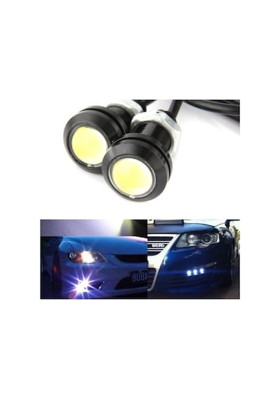9w 12v Beyaz Led Ampul, 18 Mm Çap, Universel Sinyal Kontrol Lambası