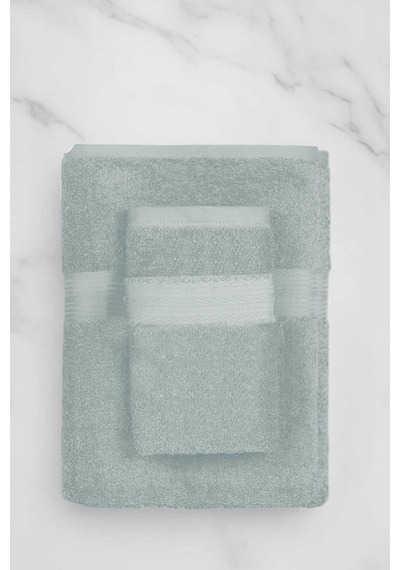 2 Parça Battal Lüks Premium Banyo Spa Havlu Takımı 90x160 Cm Açık Gri Renkli