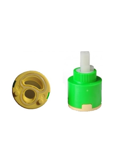 Gnc 25mm Ayaksız Tek Girişli Mix Batarya Musluk Kartuşu Yeşil