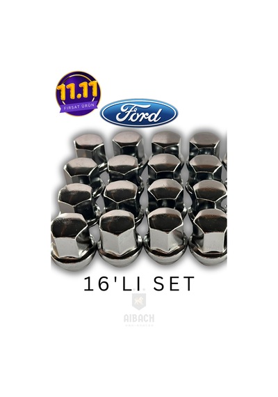 Ford Bijon Somun 16'lı Set - Şok Fiyat Krom Malzeme
