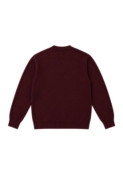 Battalmoda Erkek Büyük Beden Bordo Cepli Düğmeli Triko Hırka 3xl-4xl-5xl-6xl