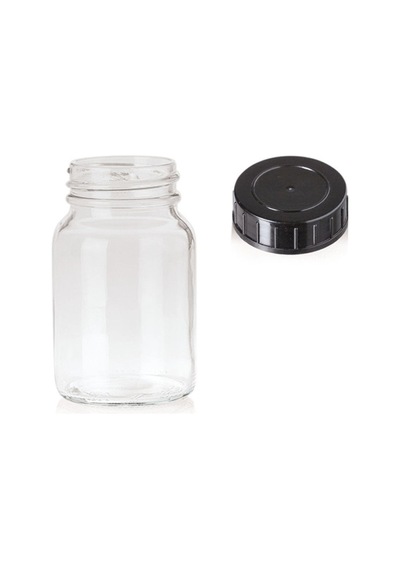 Şeffaf Cam Geniş Boyunlu Numune Şişe 500 Ml 100 Adet