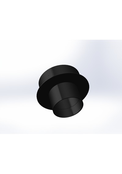 Baca Redüksiyon / Boy: 11 Cm, Çap: 8 13 Cm / Mat Siyah Boyalı / Baba's Stove