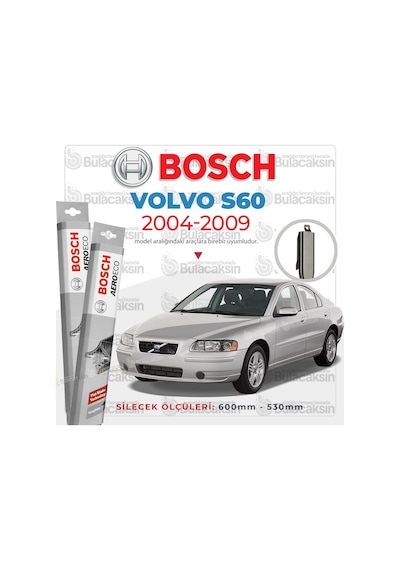 Volvo S60 Muz Silecek Takımı 2004-2009 Bosch Aeroeco