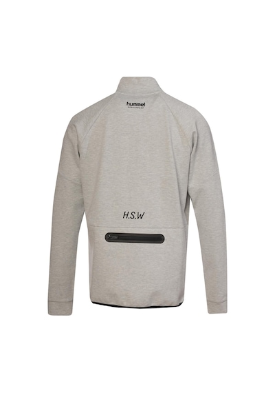 Hummel 922405-2006 Inter Zip Erkek Spor Ceket Gri Melanj