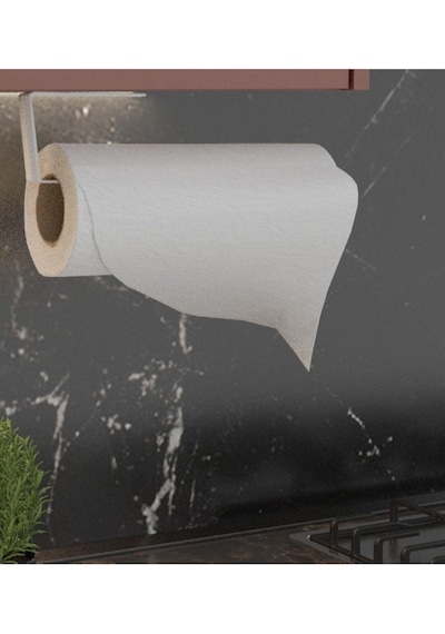 Metal Beyaz Yapışkanlı Kağıt Havluluk Yapışkanlı Havlu Askılığı, Banyo Askısı Yapışkanlı Havlul