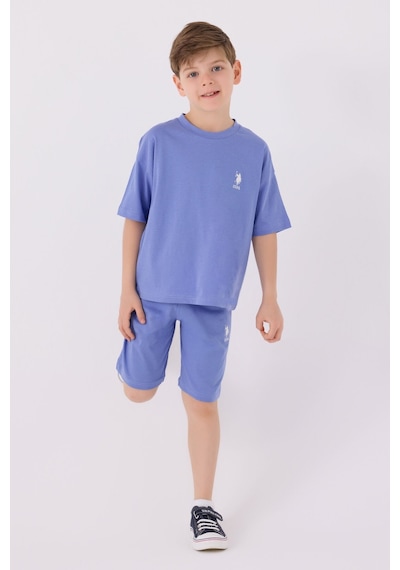 U.S. Polo Assn. Erkek Çocuk Lavanta Bermuda Takımı 5274-43687 Lavanta