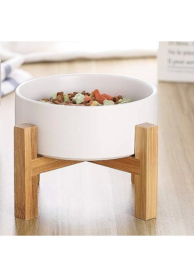 Matgo Pati Çam Ağacı Kedi Köpek Beslenme Mama Su Kabı Seramik Kaseli 500 ML