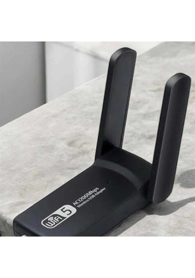 Ultratekno Dual Band Usb 3.0 Wifi Adaptör Çift Antenli 1200 Mbps Kablosuz Ağ Alıcısı