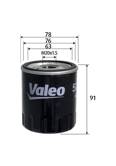 Valeo 586156 Yağ Filtresi Ford Focus Iıı 2.0tdcı 14 Cmax Iı 2.0tdcı 15 Kuga Iı 14 2.0 Tdcı Mondeo V 14 2.0 Tdcı Ds7q6714aa-1890364 -