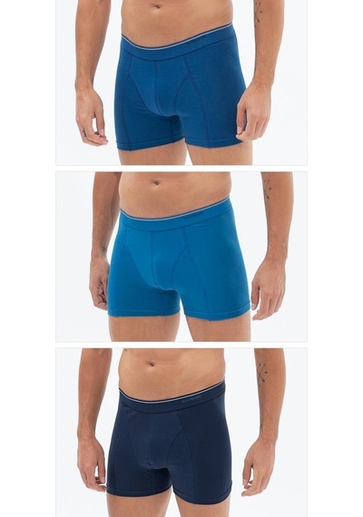 Blackspade 9673 Erkek Tender Cotton 3 Lü Lacivert-Koyu Mavi-Indig