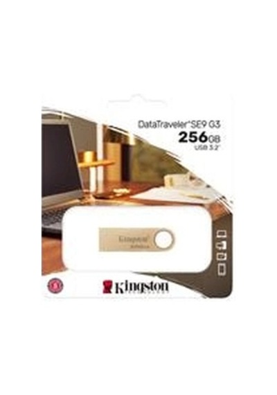 Kingston Dtse9g3-256gb 256gb 220mb-s Metal Usb 3.2 Gen 1 Datatraveler Se9 G3 Flash Bellek Kdo