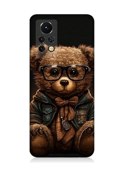 İnfinix Note 11s Uyumlu Sevimli Zeki Ayıcık Desenli Silikon Kılıf