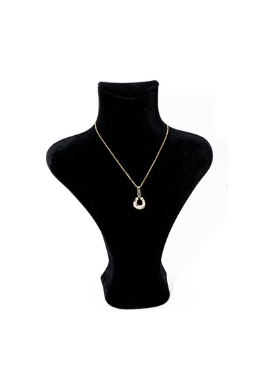 Biem 316l Çelik Zirkon Taşlı İdil Kolye Gold/gümüş
