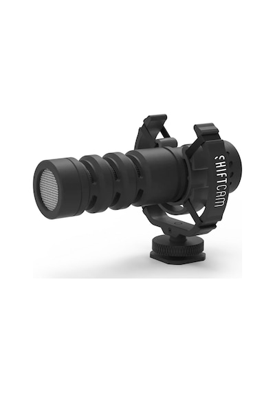 Shiftcam Promic Shotgun Süper Kardioid Mikrofon, Telefon Uyumlu, 3.5mm Jak, Düşük Gürültü, Canlı Yay