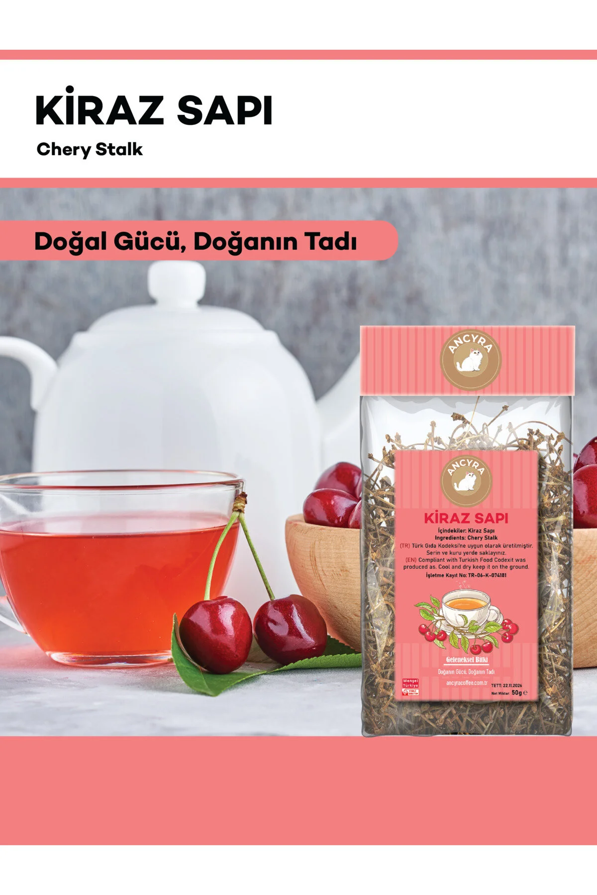 Kiraz Sapı Bitki Çayı Cherry Stalk Tea 50g