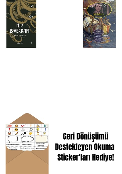 H.p. Lovecraft - Bütün Romanları Ciltli + İki Novella + Okuma Sticker'ları