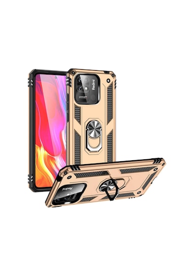 Xiaomi Poco C40 Kılıf Zore Vega Yüzüklü Standlı Zırh Kılıf