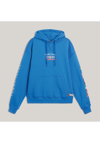 Tommy Hilfiger Tommy Jeans Tju Archive Games Unisex Mavi Hoodiedüzdm0dm19544
