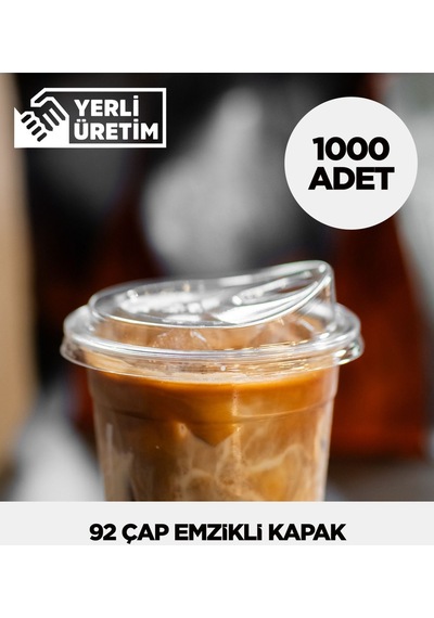 92 Çap Emzikli Kapak 1.000 Adet Beyaz