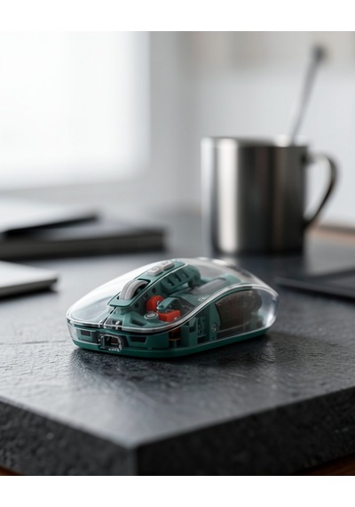 Pilli Kablosuz Şeffaf Mouse Uczzzm223mouseyeşil-1 Belirtilmemiş