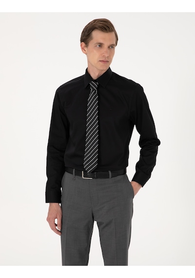 Pierre Cardin Erkek Siyah Gömlek Basic 50305127-vr046 Siyah