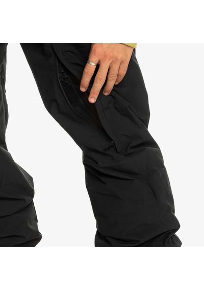 Quiksilver Fly High Bib Erkek Siyah Snowboard Pantolonu Kvj0
