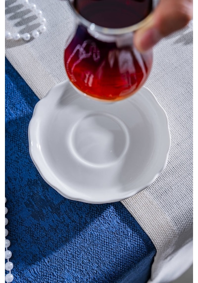 Acar King Çay Tabağı - 13 Cm Beyaz