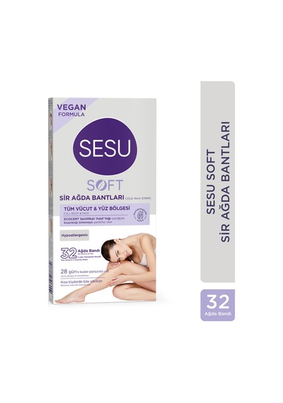 4 Adet Sesu Ağda Bandı Soft 32'li