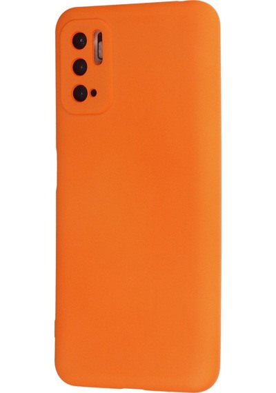 Newface Xiaomi Redmi Note 10 5g Kılıf Nano İçi Kadife Silikon - Turuncu Turuncu