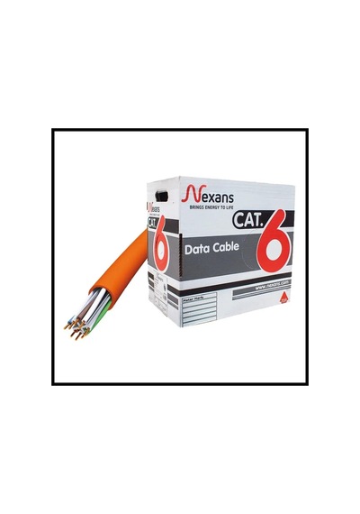 Nex1611tfa, Turuncu, Cat6, 305m, 23awg 0,58mm , Utp, %100 Bakır, Lszh Halogen Free, Kablo