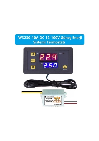 W3230 Dc12-100v 10a Güneş Paneli Termostatı