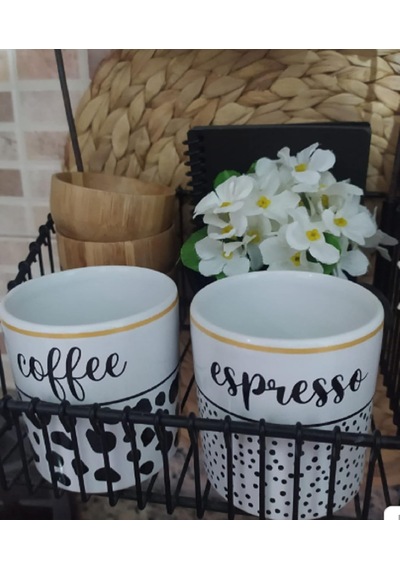 Espresso Yazılı Desenli Espresso, Double Türk Kahvesi Fincanı Kulpsuz Bardak Diğer