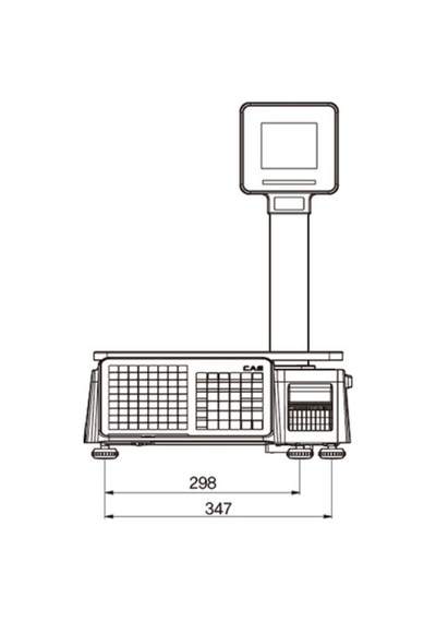 Cas Cl3000 P 15 Kg Rs232 / Ethernet Boyunlu Barkodlu Terazi