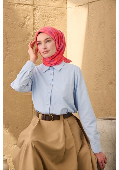 Silk Home Soft Eşarp 73098-14 Nar Çiçeği, Eflatun, Pembe