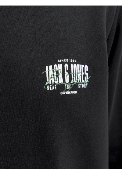 Jack&jones Erkek Göğüs Baskılı Bisiklet Yaka Uzun Kollu Sweatshirt - Aero - 12298492 Black-small Print-1274740 Jack&jones Erkek Göğüs Baskılı Bisiklet Yaka Uzun Kollu Sweatshirt - Aero - 12298492 Black-small Print-1274740