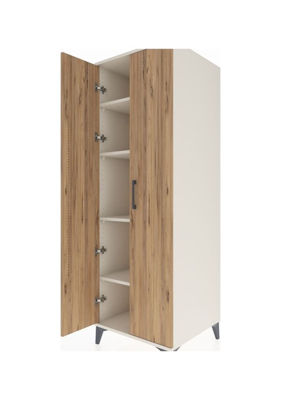 Kronos Dolap 4 Raflı 2 Kapaklı 60x59x182 Aytaşı-çam Aytaşı