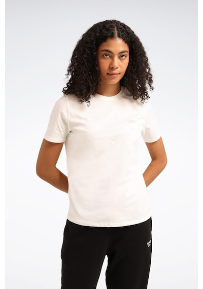 Reebok Q3 Id Tee Ekru Kadın Kısa Kol T-shirt 000000000102042728 Bej
