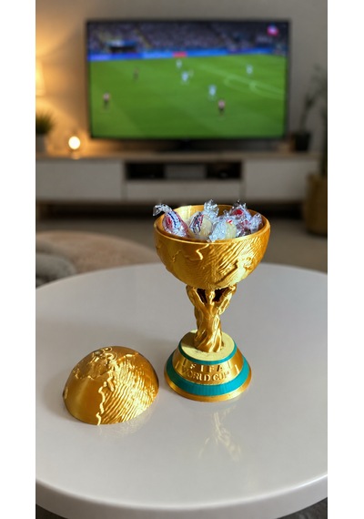 Dünya Kupası Kupa Şekerlik / Saklama Kutusu - World Cup 2026 15 Cm