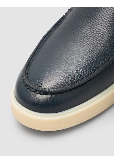 Cabani %100 Lacivert Erkek Loafer Ayakkabı Lacivert