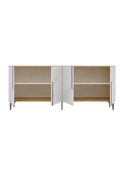 Ka1528dbs Evva Konsol Ve Tv Sehpası Safirmeşe-beyaz-silver 150cm