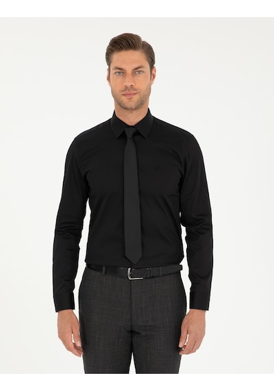Pierre Cardin Erkek Siyah Gömlek Basic 50292520-vr046 Siyah