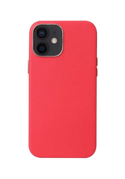 Apple Uyumlu iPhone 12 Pro Kılıf Zore Leathersafe Wireless Kapak Kırmızı