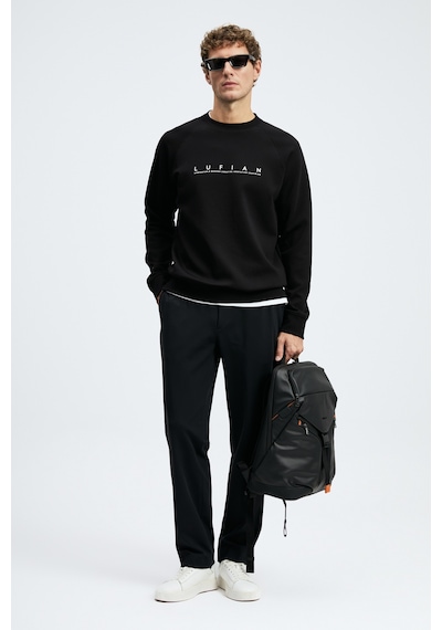Lufian Cooper Erkek Sweatshirt 112030198 Siyah