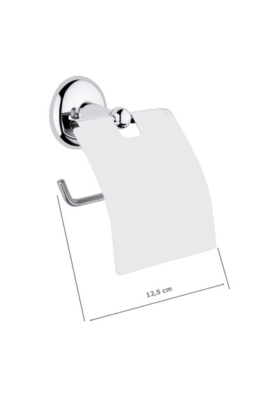 Tema Minimal Banyo Kapaklı Wc Kağıtlık Krom Krom