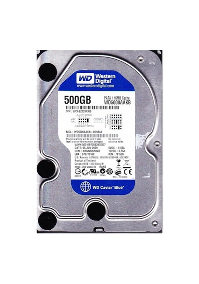 Wd 500gb 3.5" Ide 500gb 7200rpm 16mb Wd5000aakb Eski Tip Ide Harddisk Diğer