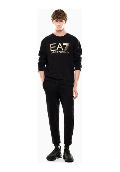 Ea7 7m001191af17787 Logo S Erkek Sweatshirt Siyah