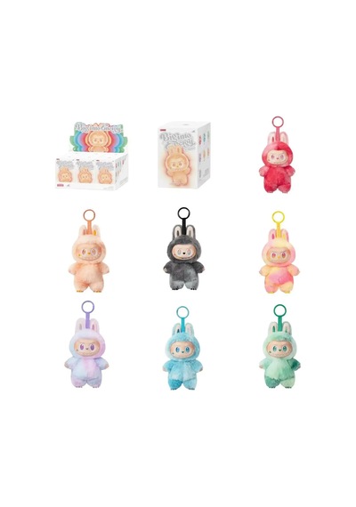 Bubble Mart Labubu Moloz Kalp Atışı Macaron Vinil Maske Serisi Kör Kutu End Gri Gri