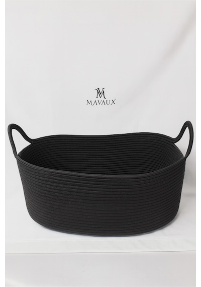 Mavaux Hasır Jüt Dekoratif Sepet 20x30x50 Cm, Oyuncak, Çamaşır, Banyo, Mutfak Ve Düzenleyici Saklama Sepeti Antrasit