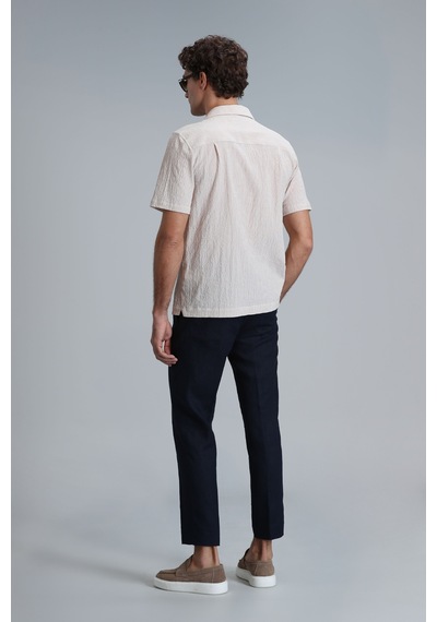 Lufian Femer Erkek Basic Gömlek Regular Fit Bej Bej 111010626100550